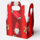 Niedlich Gnomes Rotes Weihnachten Geschenkschachtel (Geöffnet)