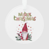 Niedlich Gnomes Sleigh Unser erstes Weihnachtsfest Ornament (Rückseite)