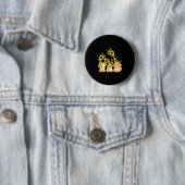 Niedlich Gnomes Sonnenblumen Garten Frauen Sommer Button (Beispiel)