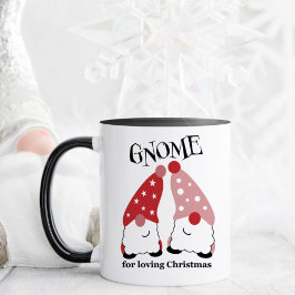 Niedlich Gnomes Weihnachtsfeier Tasse (Rot)