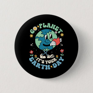 Niedlich Go Planet Der Tag der Erde 2025 Lehrerkin Button