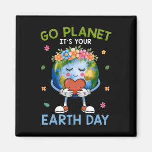 Niedlich Go Planet Der Tag der Erde 2025 Lehrerkin Magnet
