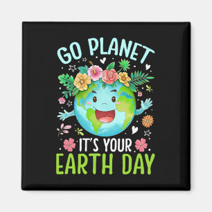 Niedlich Go Planet Ihre Erde Geburtstagslehrer Magnet