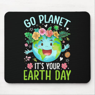 Niedlich Go Planet Ihre Erde Geburtstagslehrer Mousepad