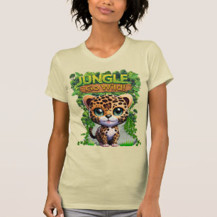 Niedlich Go Wild Leopard Wildlife Kitty Cat Nature T-Shirt