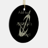 Niedlich Gold Cello Music Fan Keramikornament (Rechts)