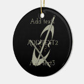 Niedlich Gold Cello Music Fan Keramikornament (Links)