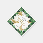 Niedlich Gold Dinosaurier Kindergeburtstag Dino Tr Serviette (Ecke)