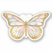 Niedlich-Gold-Glitzer-Butterfly-Aufkleber Aufkleber (Vorderseite)