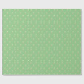 Niedlich Gold Hearts Green Geschenkpapier (Flach)