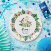 Niedlich Gold Safari-Freunde | Baby Shower Paper P Pappteller (Party)