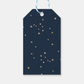 Niedlich Gold Star & Rainbow Baby Dusche Vielen Da Geschenkanhänger (Rückseite)