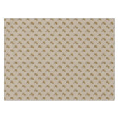 Niedlich Golden Bird Linen Textur Gemustert Tischdecke (Vorderseite (Horizontal))