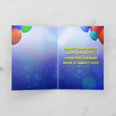 Niedlich Golden Festive Birthday Kitty Karte (Innenseite)