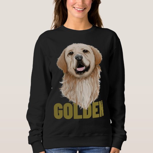 Niedlich Golden Labrador Retriever Sweatshirt (Vorderseite)