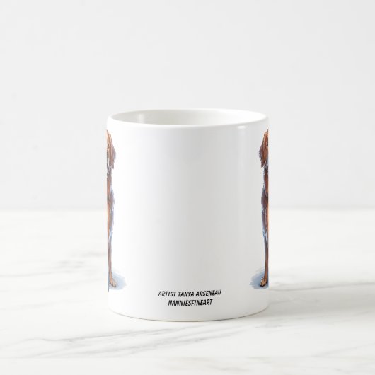 Niedlich Golden Retriever Ai Art Tasse (Mittel)