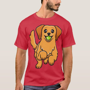 Niedlich Golden Retriever Ball T-Shirt