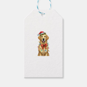Niedlich Golden Retriever Dog Coquette Bow Weihnac Geschenkanhänger