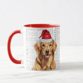 Niedlich Golden Retriever Dog Lover Weihnachtsfeie Tasse