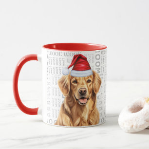 Niedlich Golden Retriever Dog Lover Weihnachtsfeie Tasse