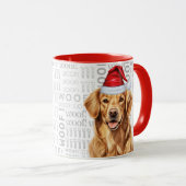 Niedlich Golden Retriever Dog Lover Weihnachtsfeie Tasse (VorderseiteRechts)