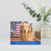 Niedlich Golden Retriever Dog Postkarte (Stehend Vorderseite)