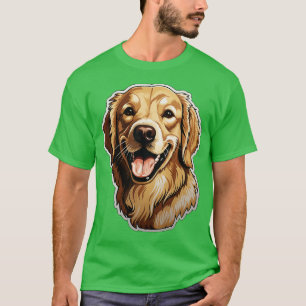 Niedlich Golden Retriever Dogs Funny Golden Retrie T-Shirt