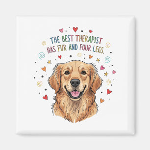 Niedlich Golden Retriever Doodle Magnet