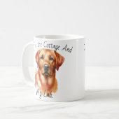 Niedlich Golden Retriever Kaffeetasse (Vorderseite Links)
