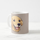 Niedlich Golden Retriever Kaffeetasse (Vorderseite Links)