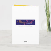 Niedlich Golden Retriever mit Cone-Cone-Gratulatio Karte (Rückseite)