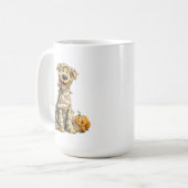 Niedlich Golden Retriever Mummy Kaffeetasse (Vorderseite Links)
