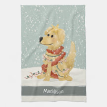 Niedlich Golden Retriever Weihnachtsfeiertag