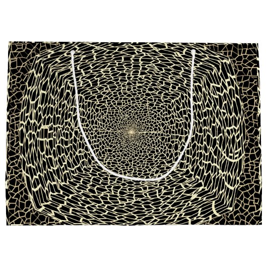 NIEDLICH GOLDEN UND SCHWARZ GROßE GESCHENKTÜTE (Rückseite)