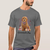 Niedlich Goldendoodle Mama Blume Glücklich Muttert T-Shirt (Vorderseite)