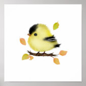 Niedlich Goldfinch Bird Poster Print (Vorne)