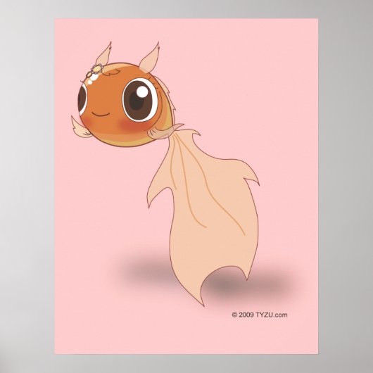 Niedlich Goldfish Funny Anime Cartoon Character Po Poster (Vorne)
