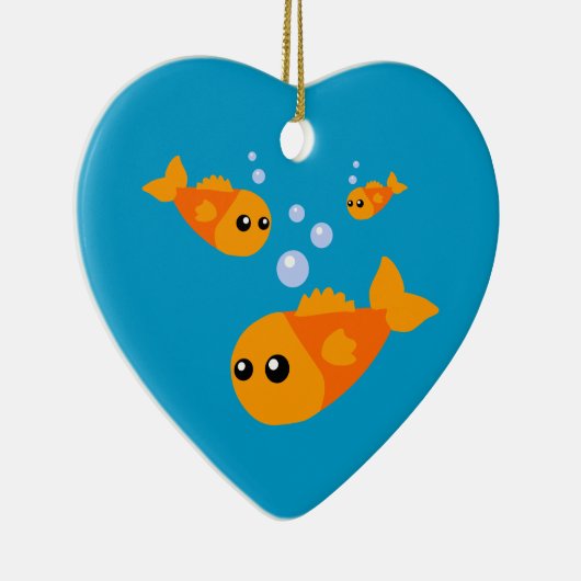 Niedlich Goldfish Keramikornament (Rechts)