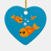 Niedlich Goldfish Keramikornament (Vorne)
