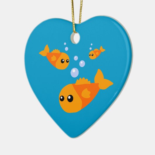 Niedlich Goldfish Keramikornament (Links)