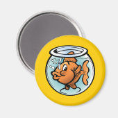 Niedlich Goldfish Magnet (Vorderseite/Rückseite)