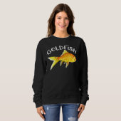 Niedlich Goldfish Süßwasser Aquarium Fisch Mama Va Sweatshirt (Vorne ganz)