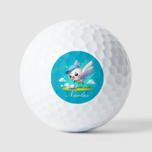 Niedlich Golfing Birdie Golfball (Vorderseite)