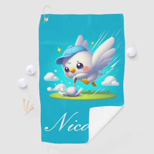 Niedlich Golfing Birdie Golfhandtuch (Insitu)