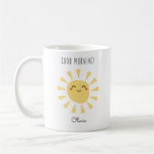 Niedlich Good Morning Kawaii Sunshine Personalisie Kaffeetasse (Links)