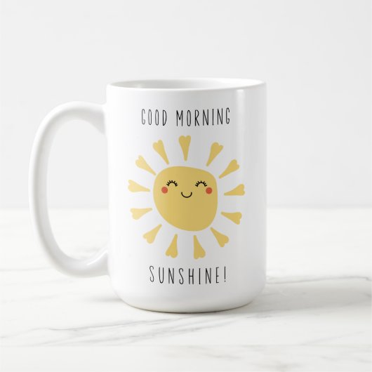 Niedlich Good Morning Sunshine Kawaii Kaffeetasse (Links)