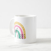 Niedlich Good Vibes Rainbow Kaffeetasse (Vorderseite Links)