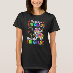Niedlich Goodbye 4. Klasse Hallo 5. Grade Dabbing  T-Shirt