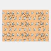 Niedlich Goodbye Miss Hallo Mrs. Brautparty Geschenkpapier Set (Vorderseite 2)