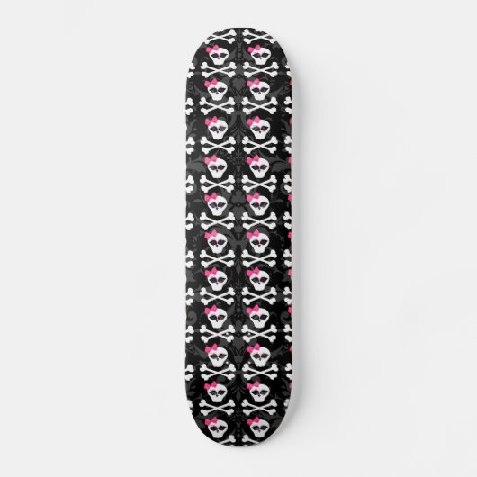 Niedlich Goodies Girly Girl Skulls Skateboard (Vorderseite)